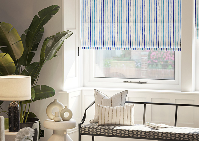 Vintage Stripe, Riviera - Roman Blind - Image 5
